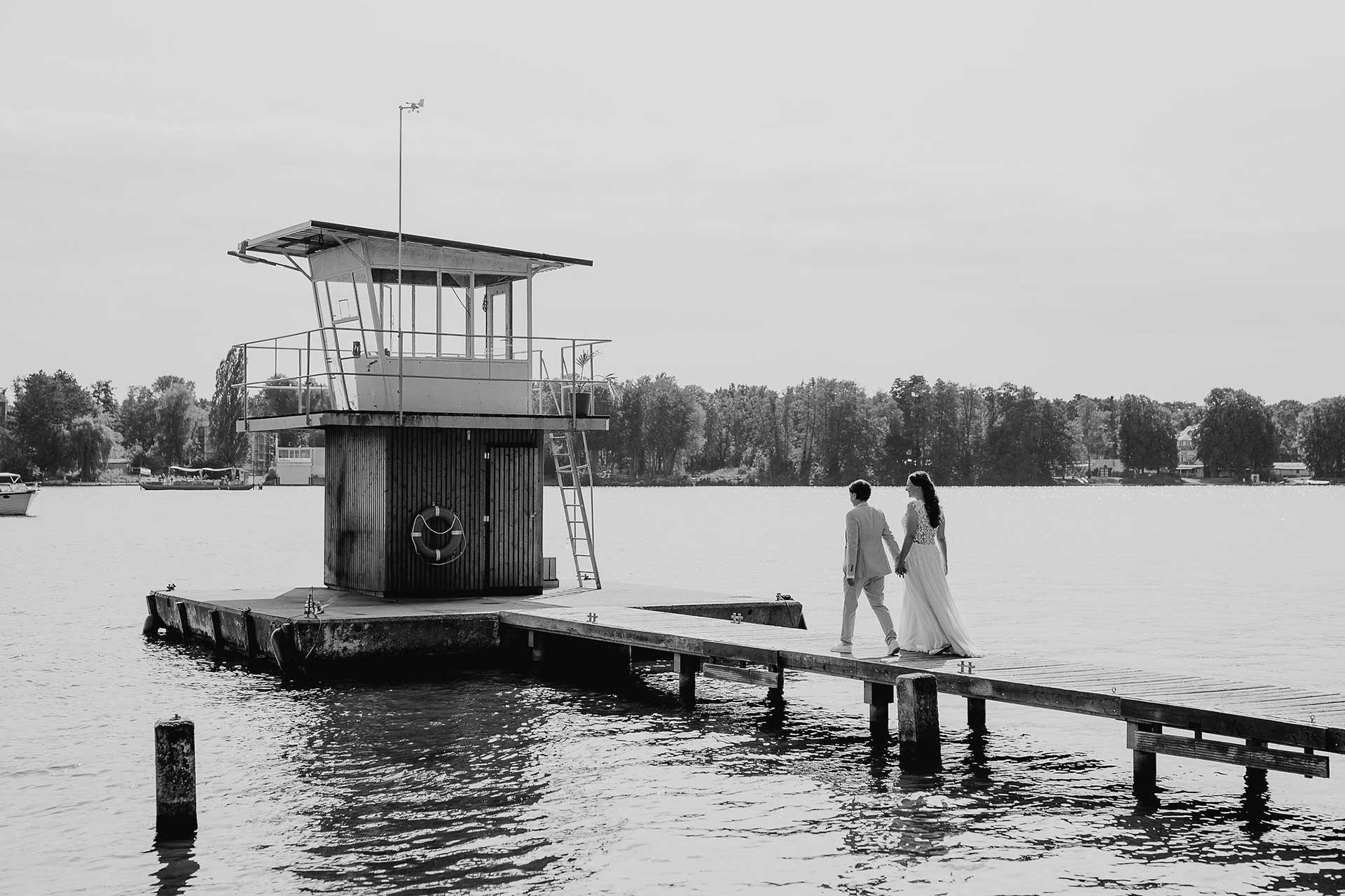 Trauung am Wasser im Strandbad Wendenschloss